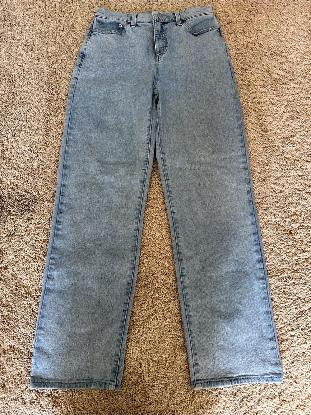 Banana Republic Straight Ultra High-Rise Jeans - Light Blue Wash